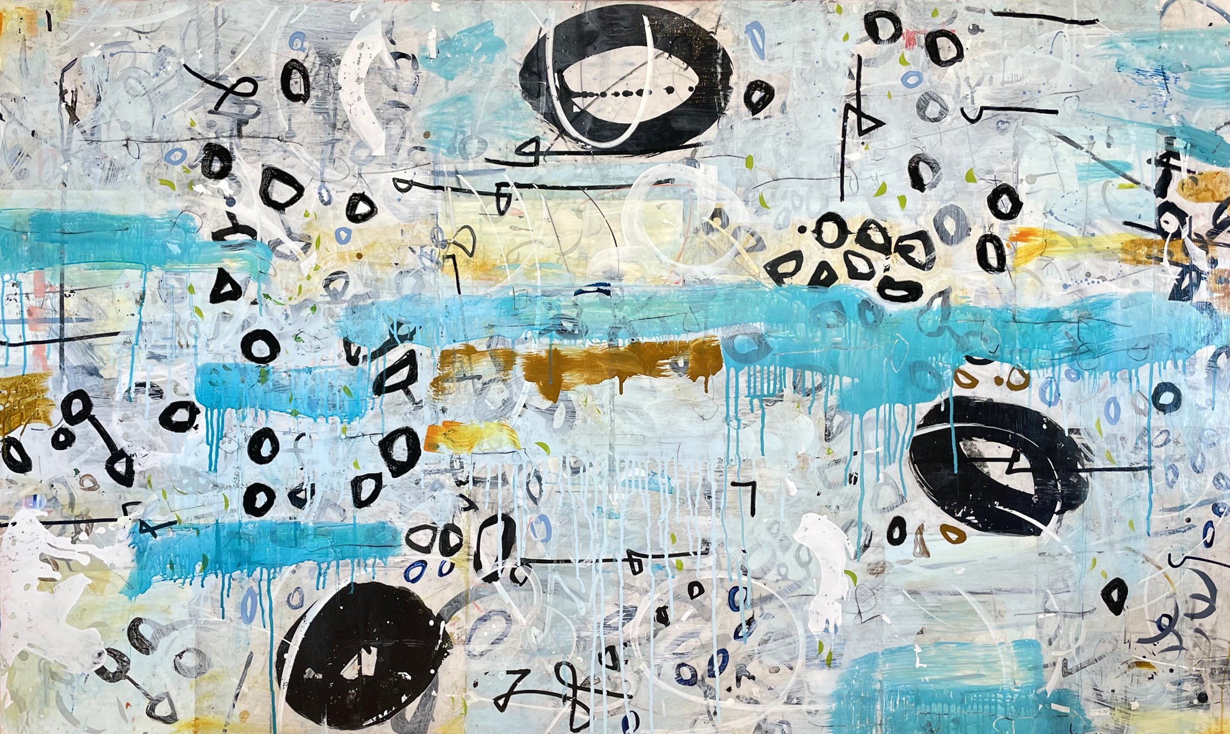 Thunder Moon Rising, 36" x 60".