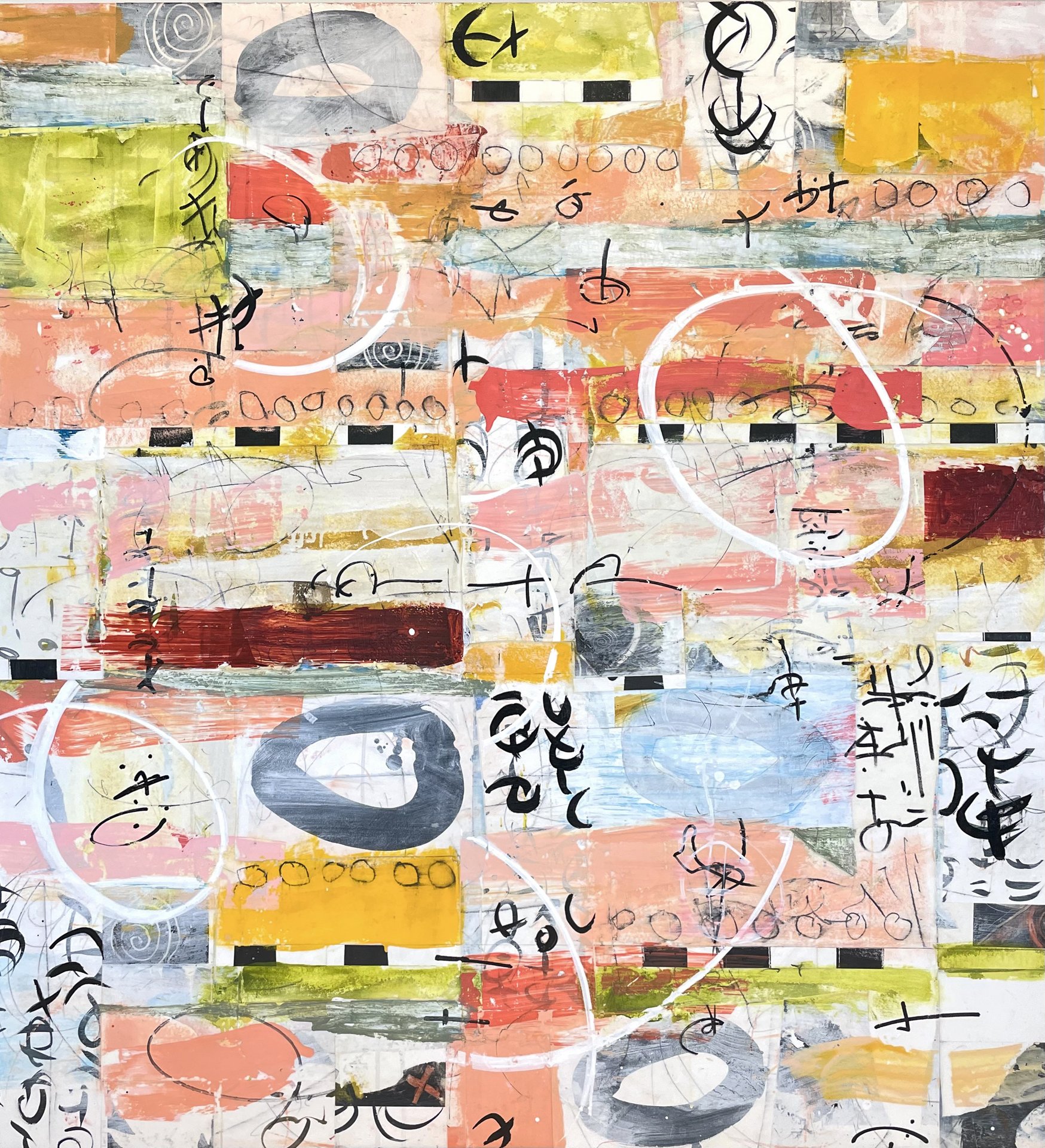 On the Road Again, 52" x 48". SOLD.