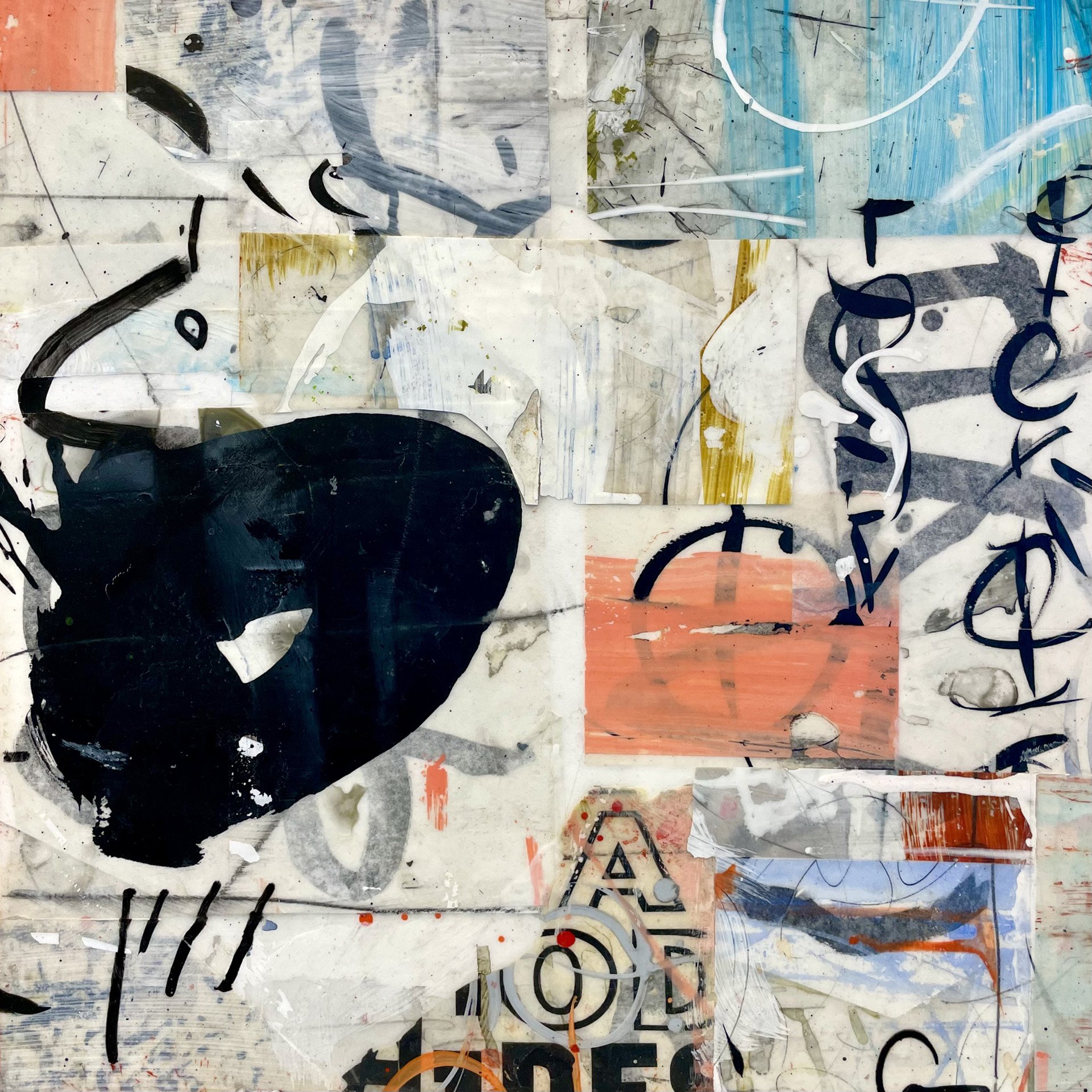 Collage V, 18" x 18".
