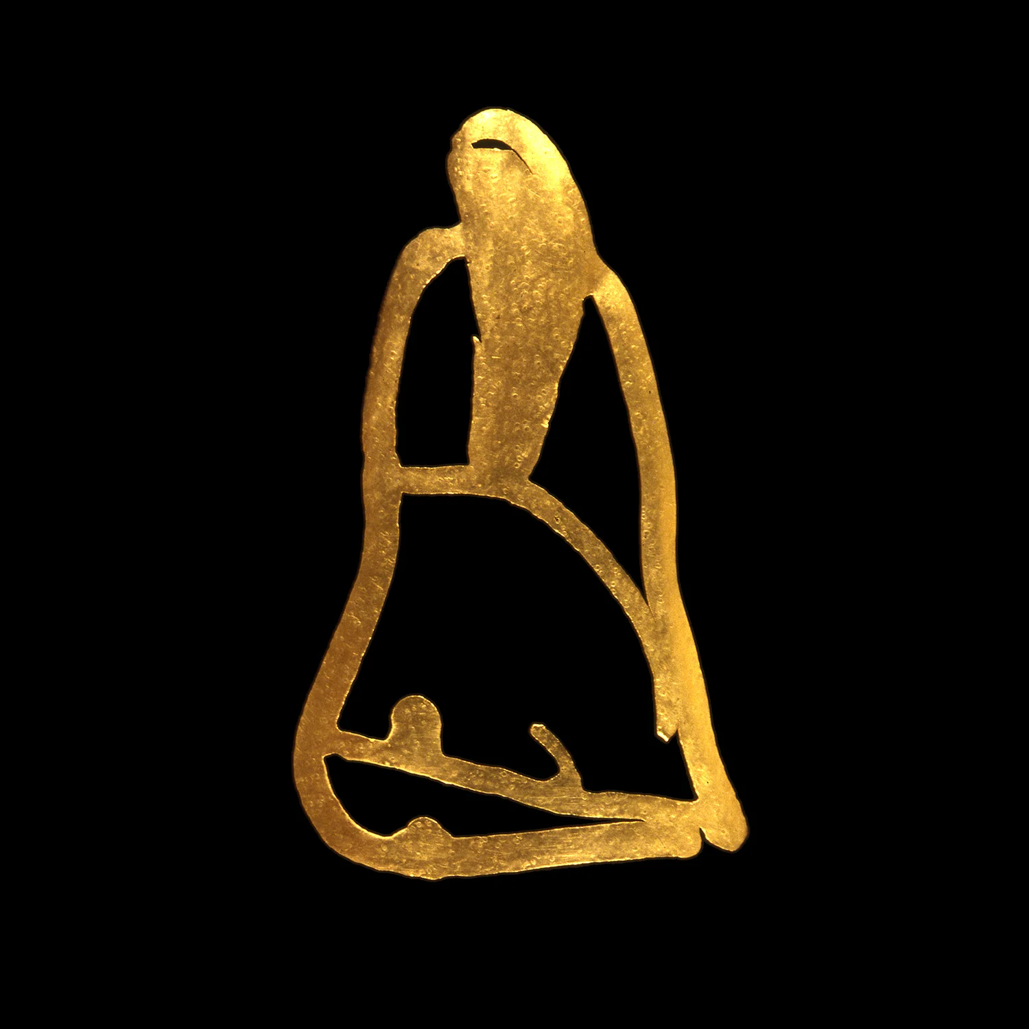 1980s 24-karat gold, 2x5"