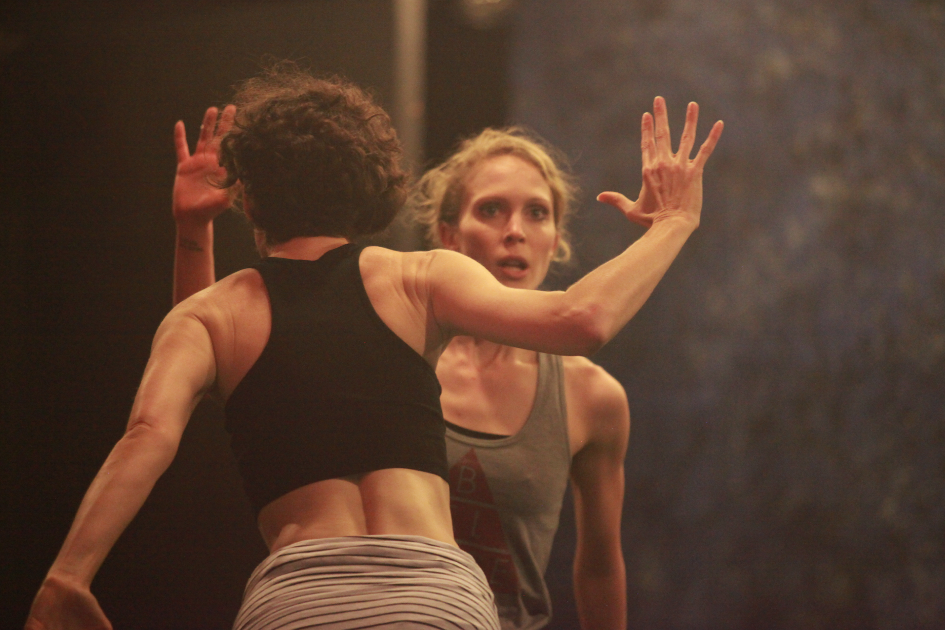 Jenn Logan & Ashleigh Doede rehearse TERRITORIES