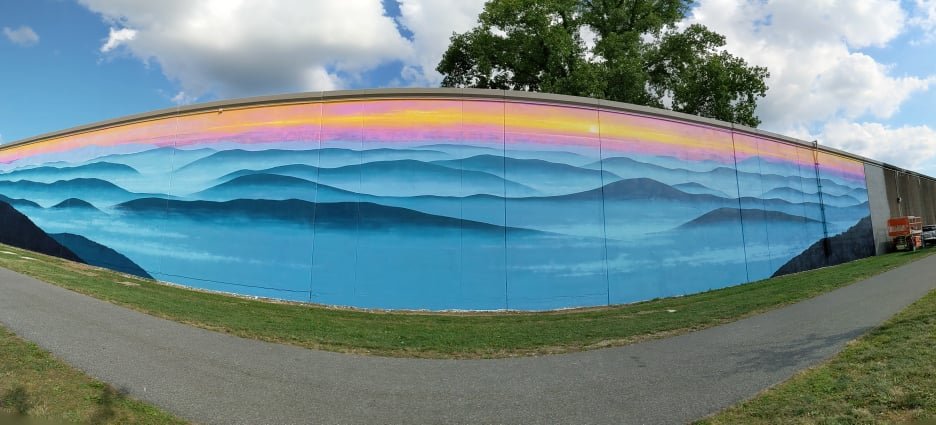 Parkersburg Flood Wall Mural, Phase 1