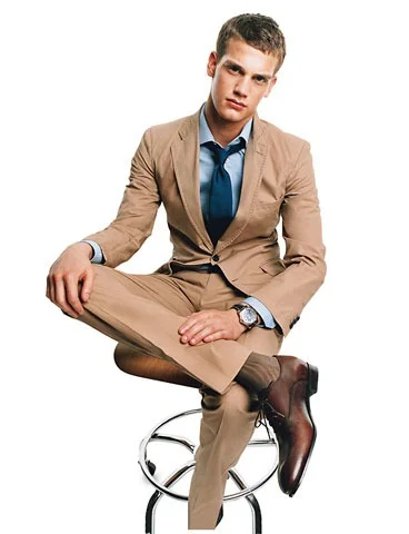 5. Thou shalt coordinate your socks with your pants. (No, black socks do NOT "go with everything.")