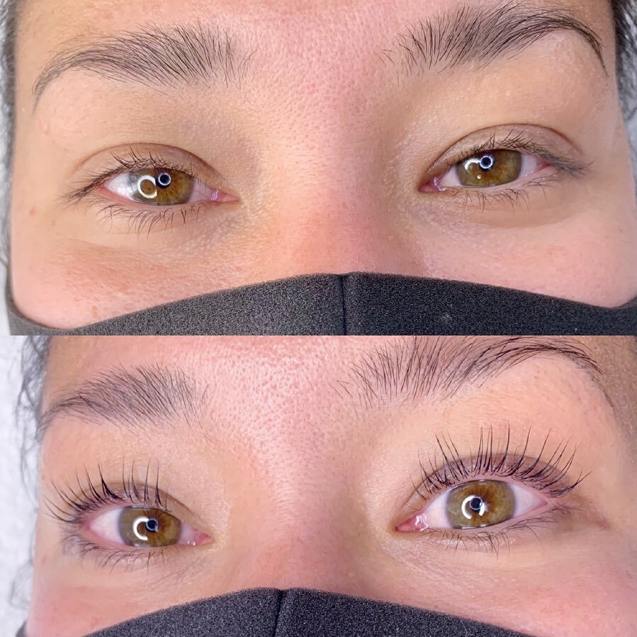 Holy Lashes!! 😍 Look at that length! 

It&rsquo;s amazing how long your lashes will look after a Lash Lift! Ms. H had lashes for days, but when they just point straight out, you can&rsquo;t really tell. 

Until you get a Lash Lift. &hearts;️

If you