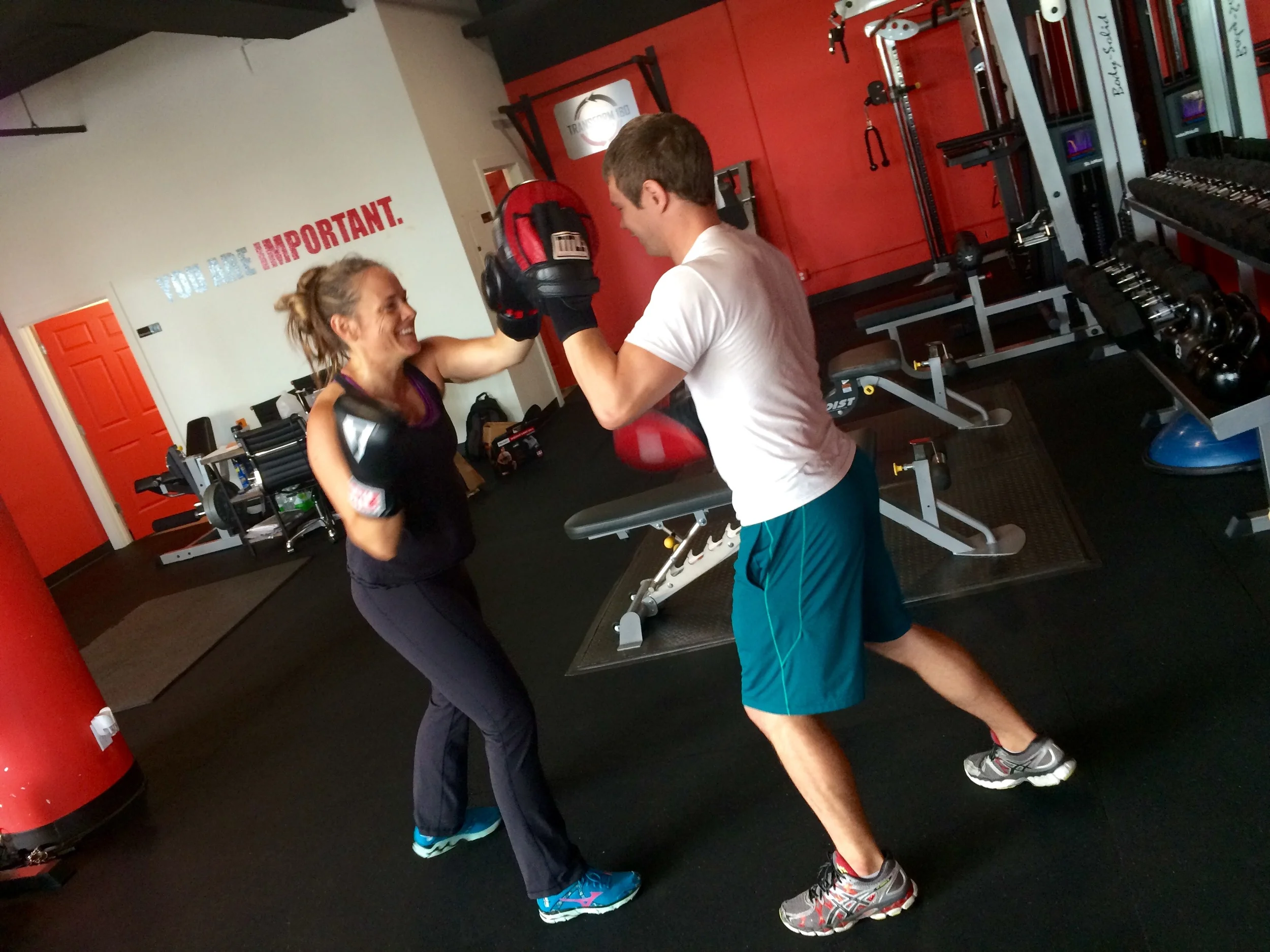 Collin has been a fabulous trainer. I work regularly by myself but tend to stick to things I am comfortable with, like the treadmill and lifting weights...etc. Collin has me boxing and trying out new and innovative ways of exercising and getting my heart rate up. I have a wonderful time, laugh a lot and feel great when I finish my work out. What more could you ask for in a training experience? -Melissa M. (Seattle, WA)