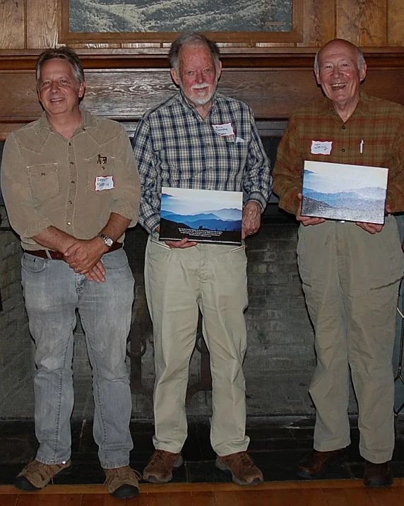 Brent Martin (left) joins Bill Thomas (center) and Jerry Weston (right) as Bill and Jerry show off their awards.