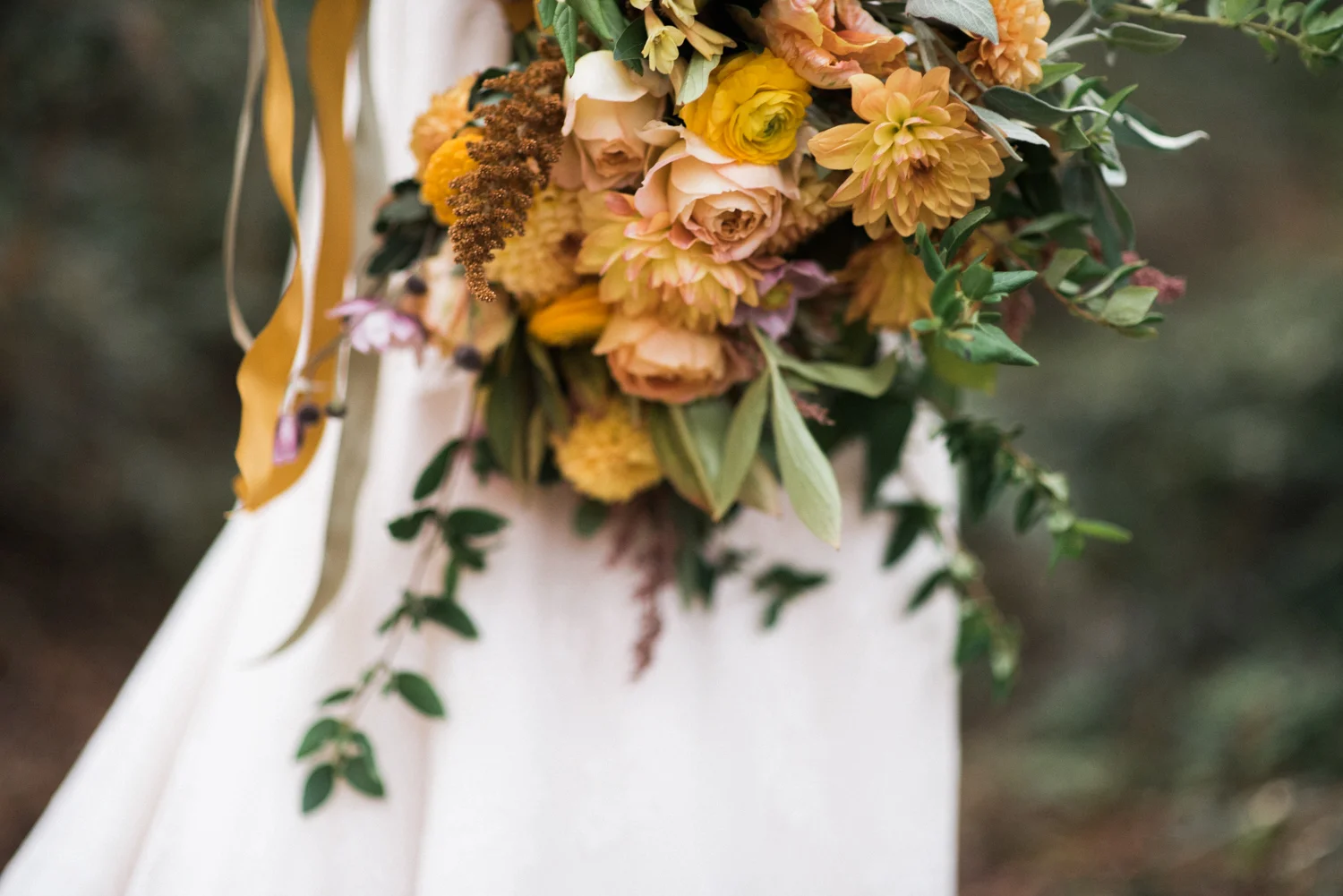 orange florals san francisco wedding photographer detail