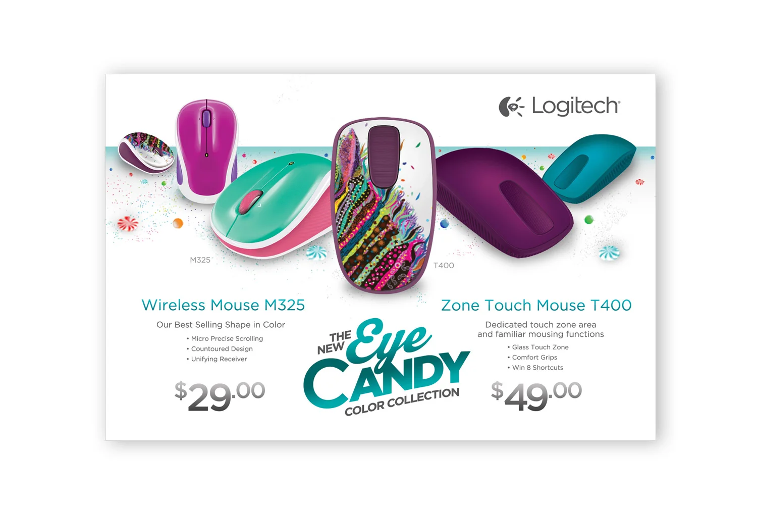 Logitech : Eye Candy Color Collection Campaign