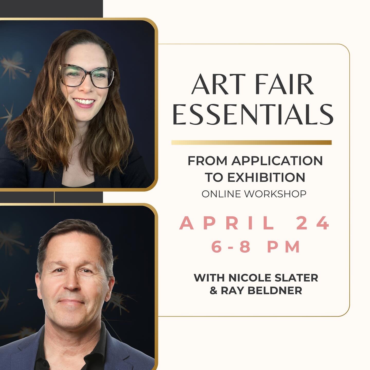 REMINDER&mdash;JUST OVER A WEEK TO GO!

Join @nicoleslaterconsulting and me for an informative workshop on April 24 from 6-8pm PST. To RSVP click the link in my bio.

At $39, you can&rsquo;t afford NOT to go!

#artistworkshop #artfairessentials #rayb