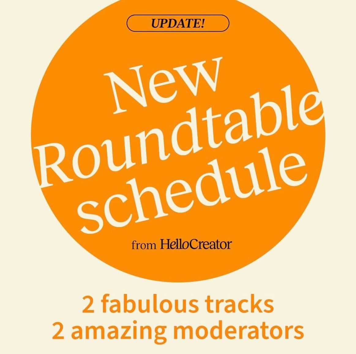 Starting Tuesday May 14th at 10am PST, I&rsquo;ll be hosting a one hour Roundtable discussion for the @hellocreatorworld community. Each week will be a different topic of interest to artists and other creatives, from materials and methods to professi