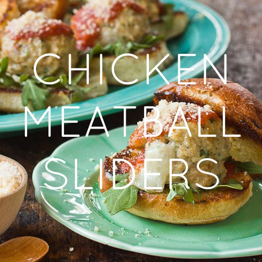 Chicken & Mozzarella Meatball Sliders