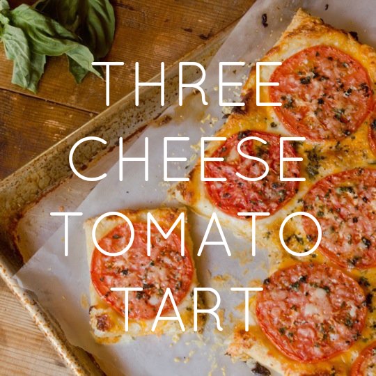 Three Cheese Tomato Tart