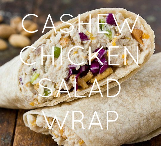 Cashew Chicken Salad Wrap