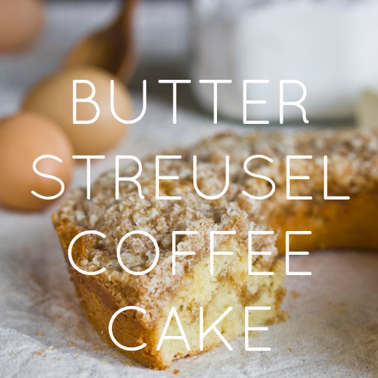 Buttery Streusel Coffee Cake