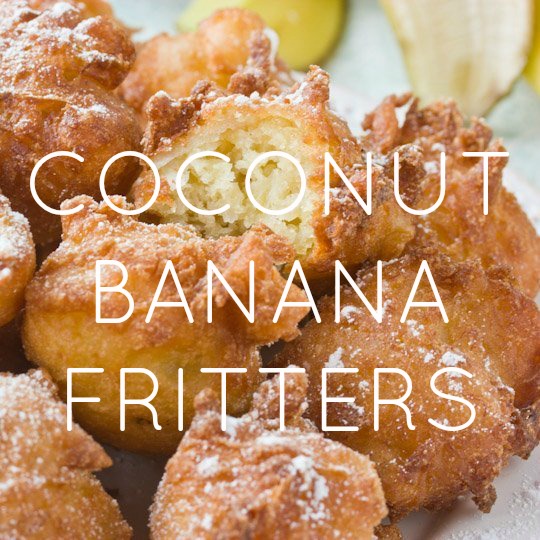Coconut Banana Fritters