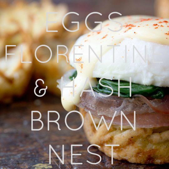 Eggs Florentine & Hash Brown Nest