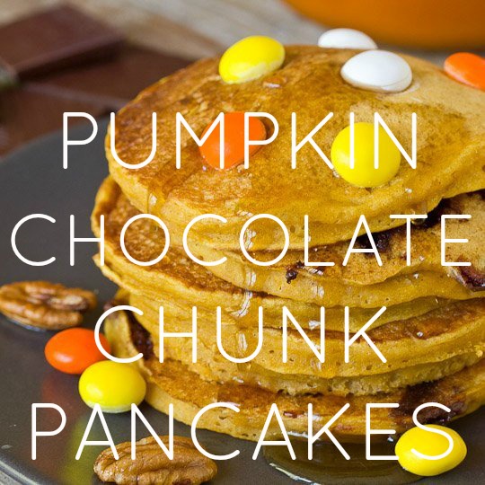 Pumpkin Chocolate Chunk Pancakes