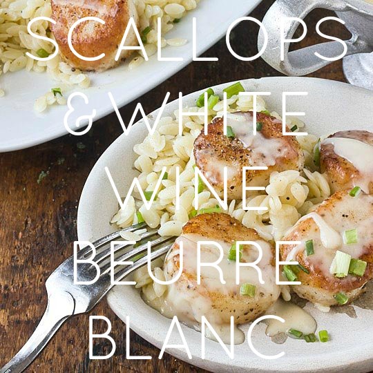 Scallops & White Beurre Blanc