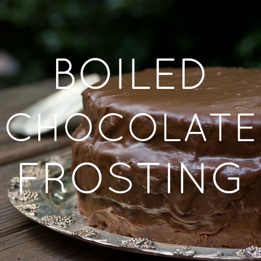 Boiled Chocolate Frosting