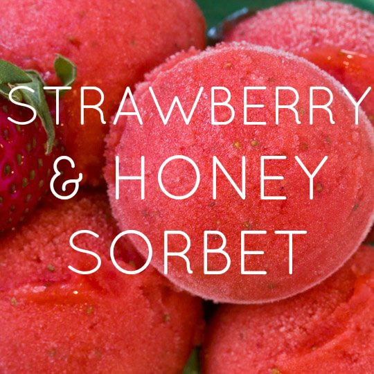 Strawberry & Honey Sorbet