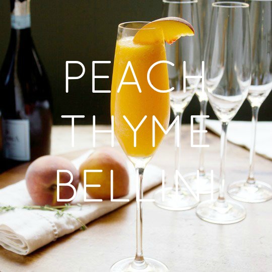 Peach Thyme Bellini