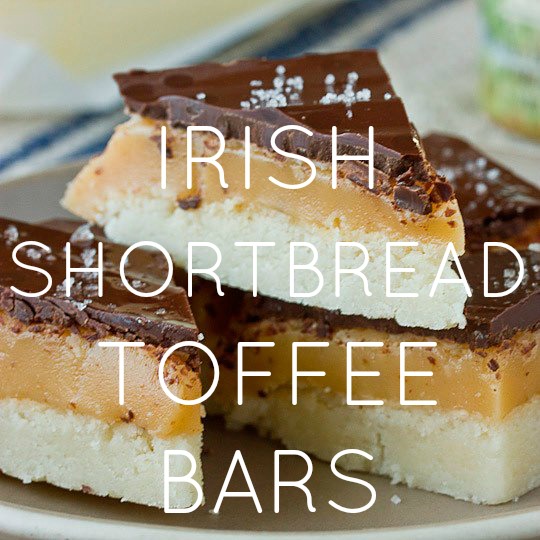 Irish Shortbread Toffee Bars