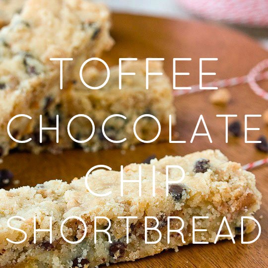 Toffee Chocolate Chip Shortbread