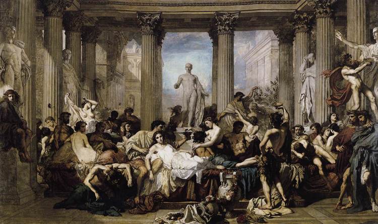 "Romans of the Decadence" - Thomas Couture 