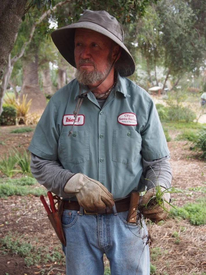 Robert Funai, one-time SBCC Environmental Horticulture student and long-time GS employee. Currently works for the City Of Santa Barbara Parks and Recreation.