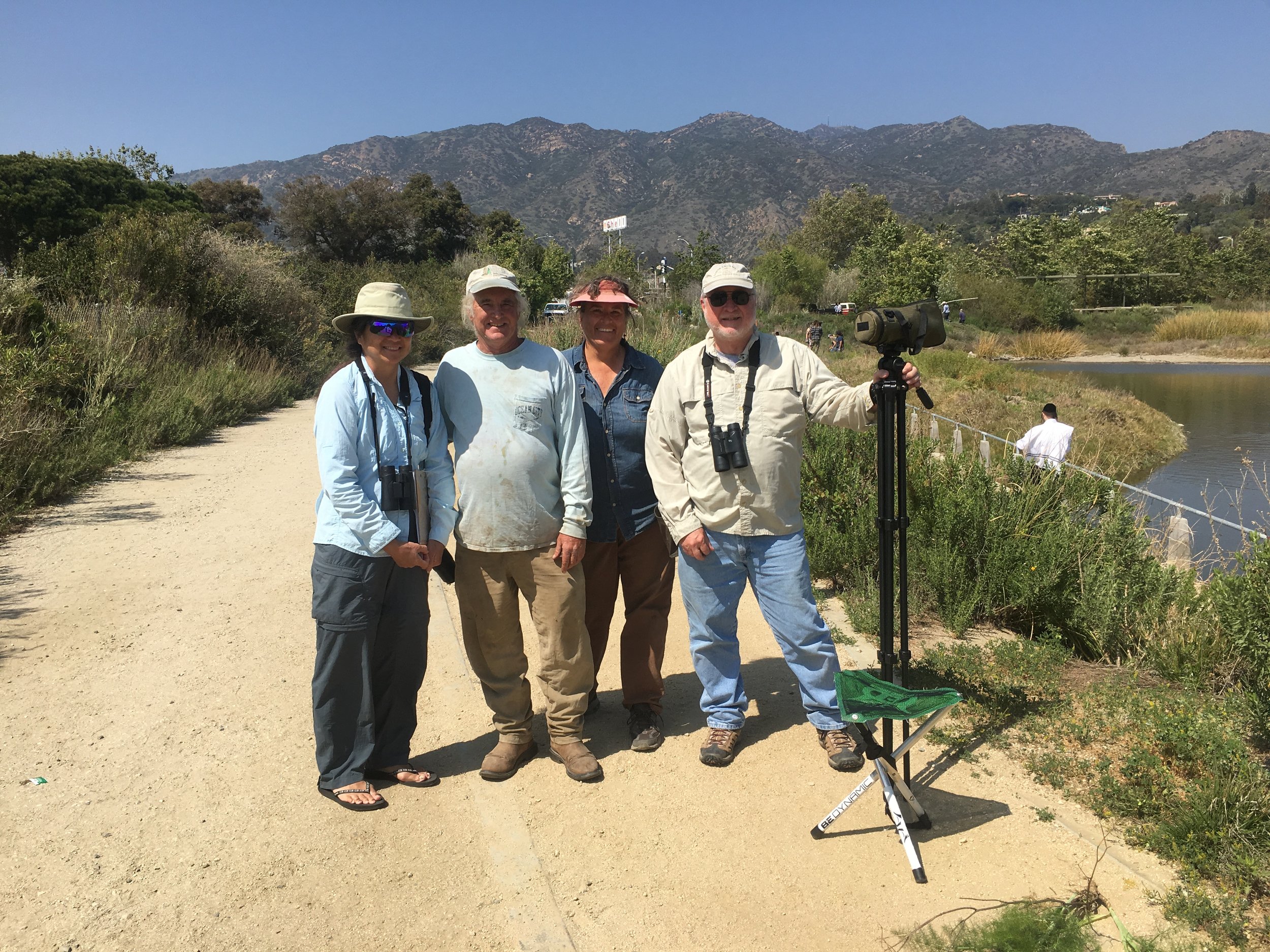 Covered in mud and glory...Grace Murayama, Don Hartley, Karen Flagg and Larry Loeher.