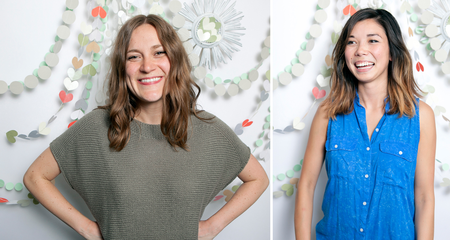 Photographs of Founders, Camille Byrne and Courtney Lee Yip, by Becca Lemire of Something Blue