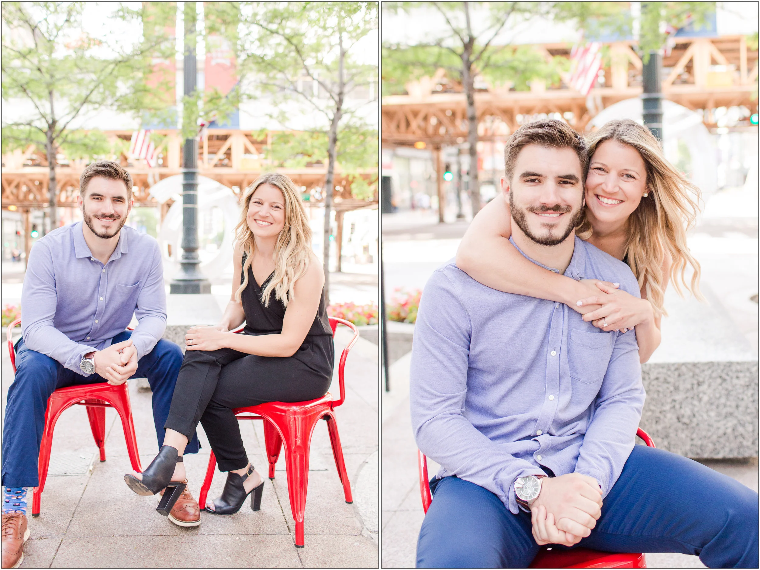 Chicago El Tracks Engagement Session
