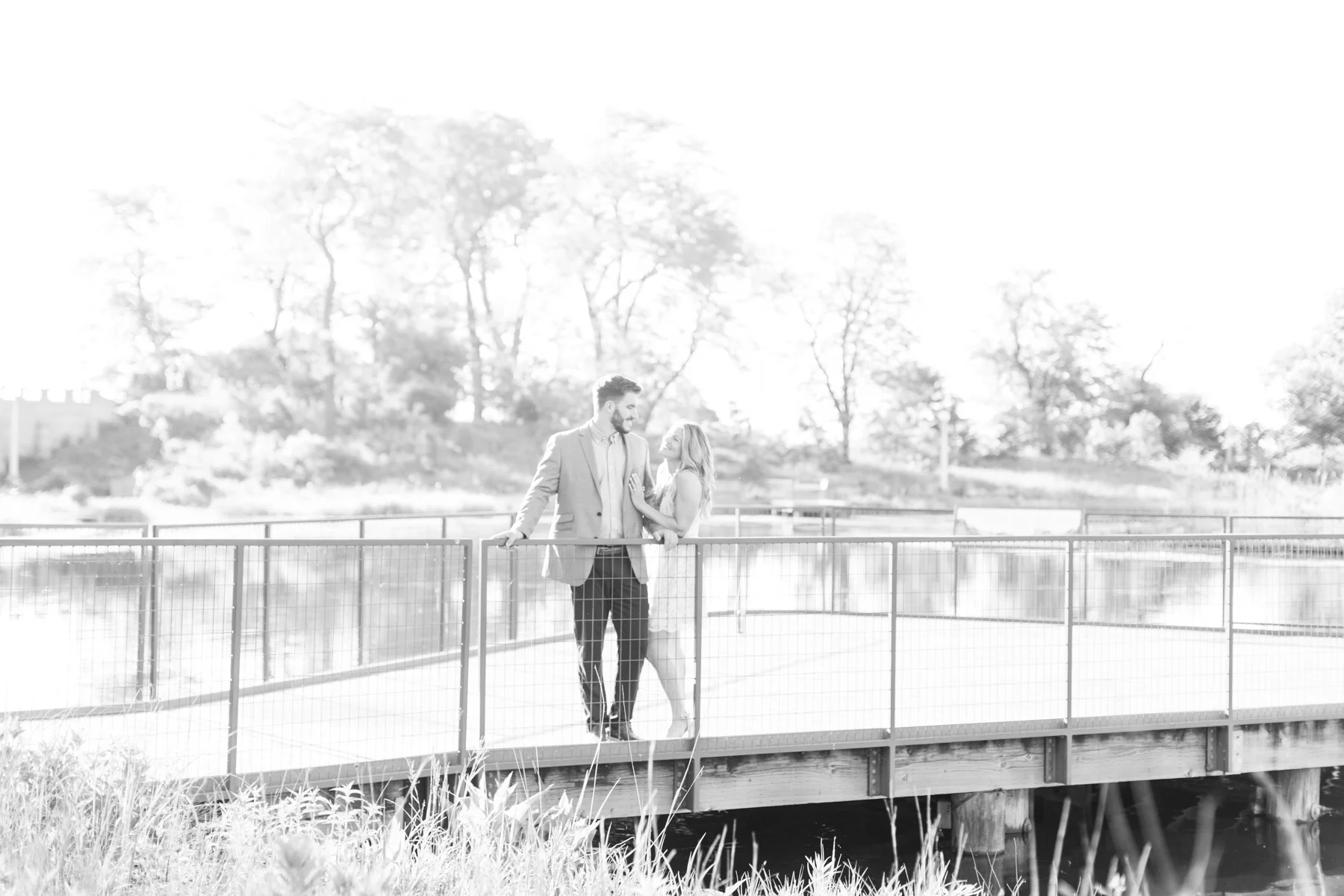 Lincoln Park Pond and Pavilion Engagement Session
