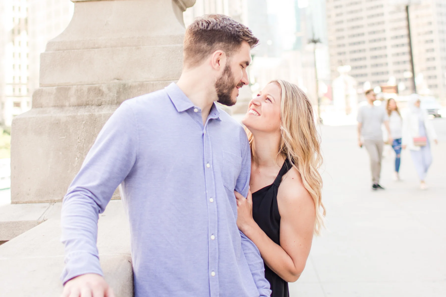 Chicago Riverwalk Engagement Session