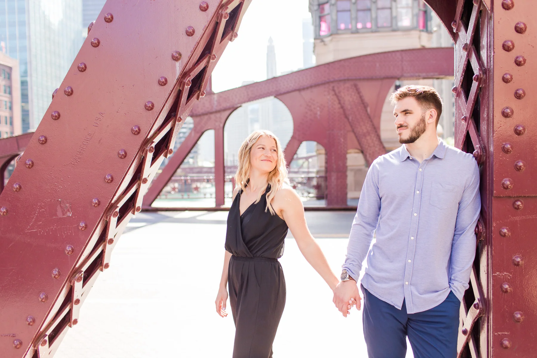 Chicago Riverwalk Engagement Session