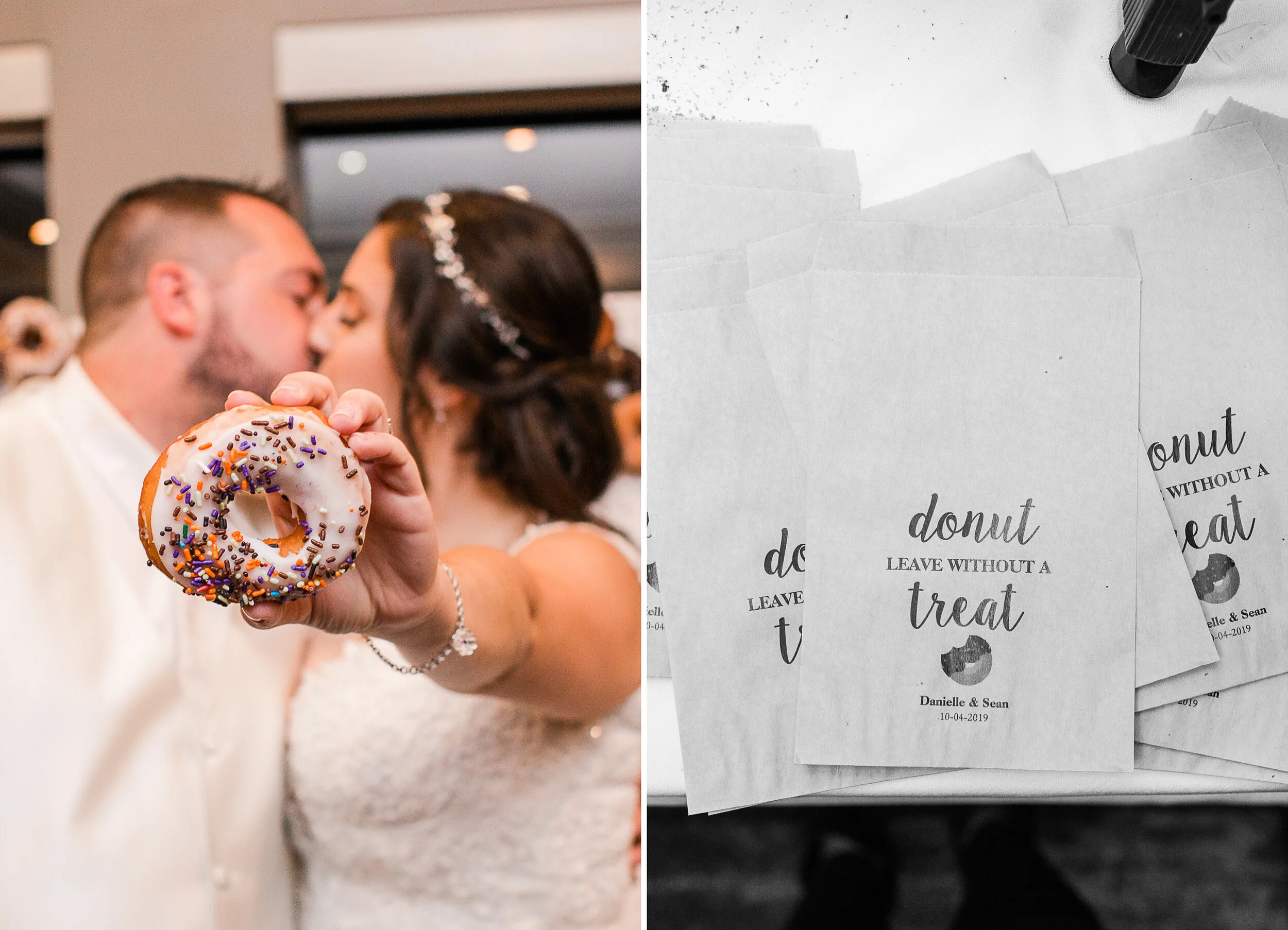 Gotta love donuts instead of wedding cake!!!