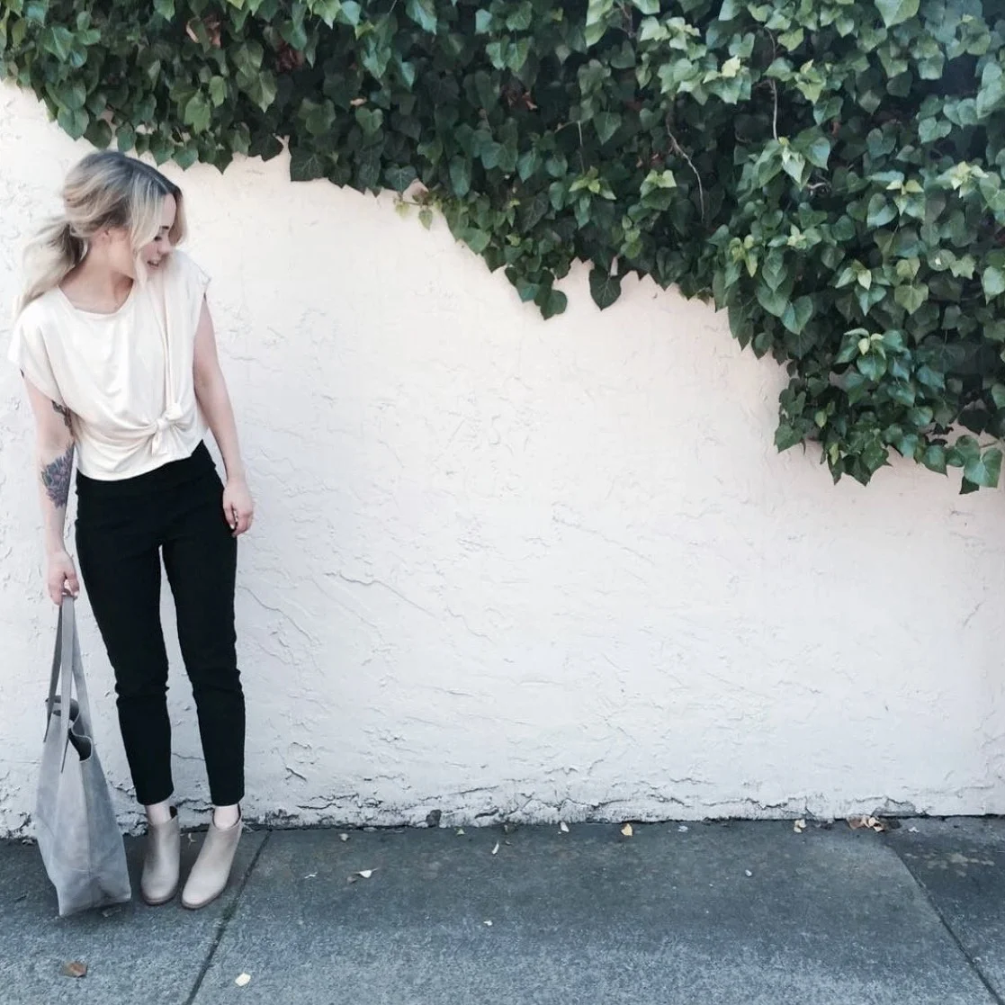 Mary Elllen of Mary Ellen Skye wearing the Crop Top