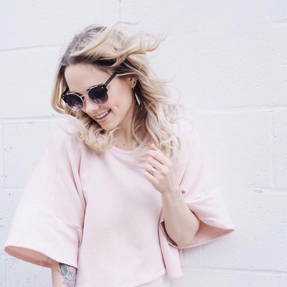 Mary Ellen of Mary Ellen Skye wearing the Corrie Top and Amelia Culotte