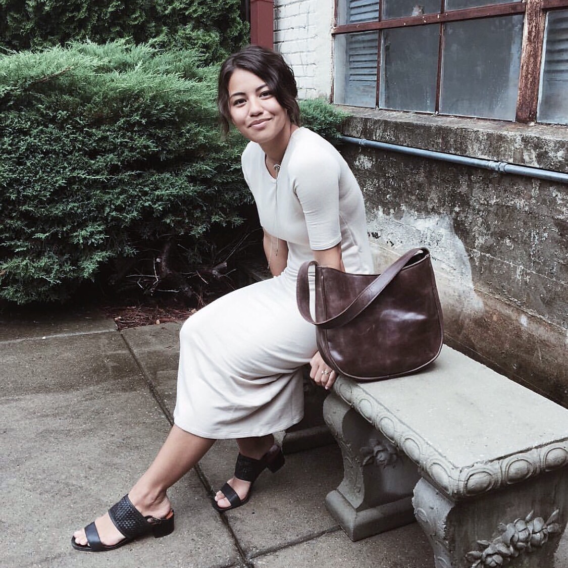 Moriah Murrell of Moriah Murrell wearing the Moriah Midi Dress