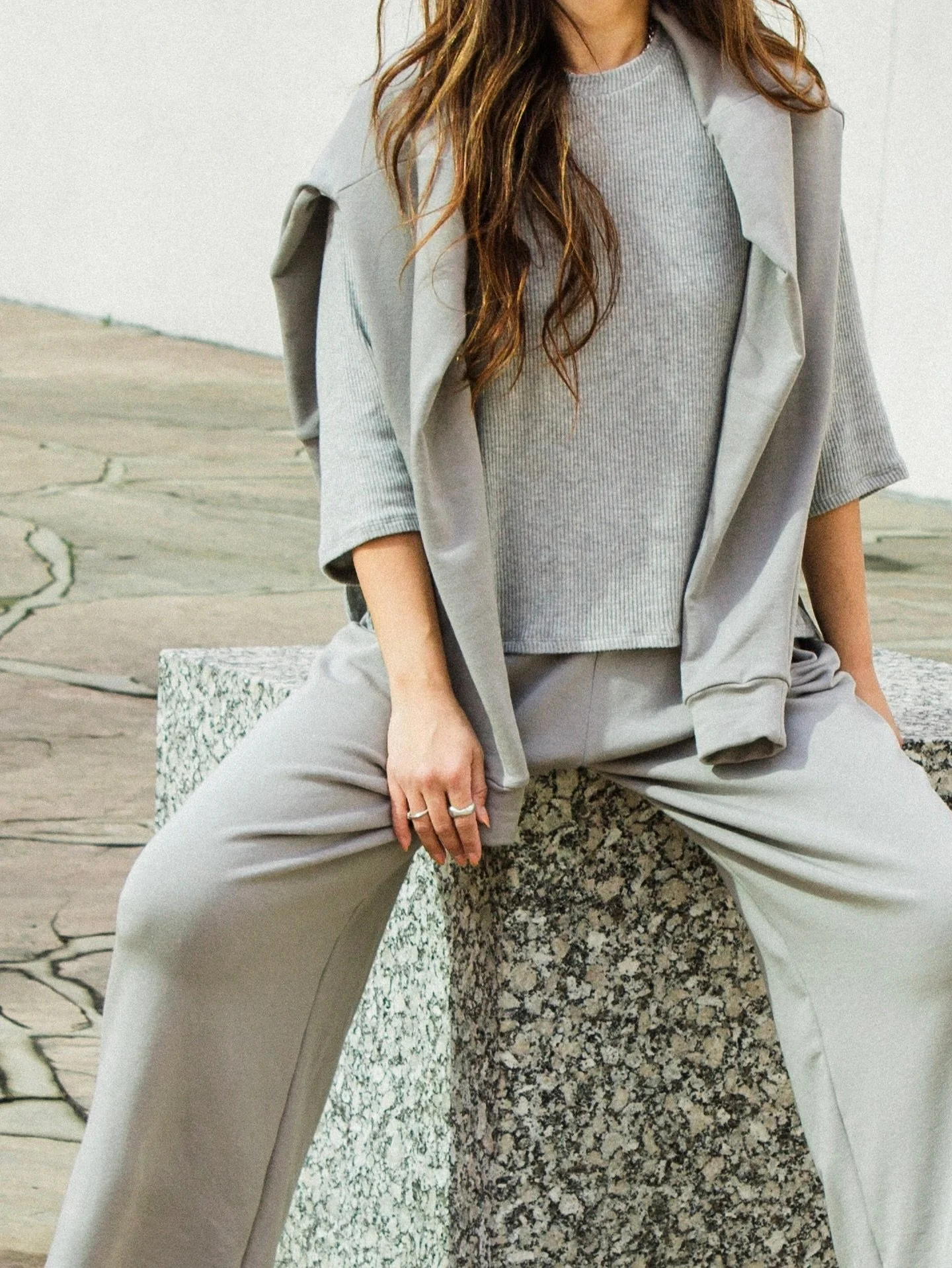 Thoughtful layers&mdash;everyday pieces, designed to move together. #corinnecollection
