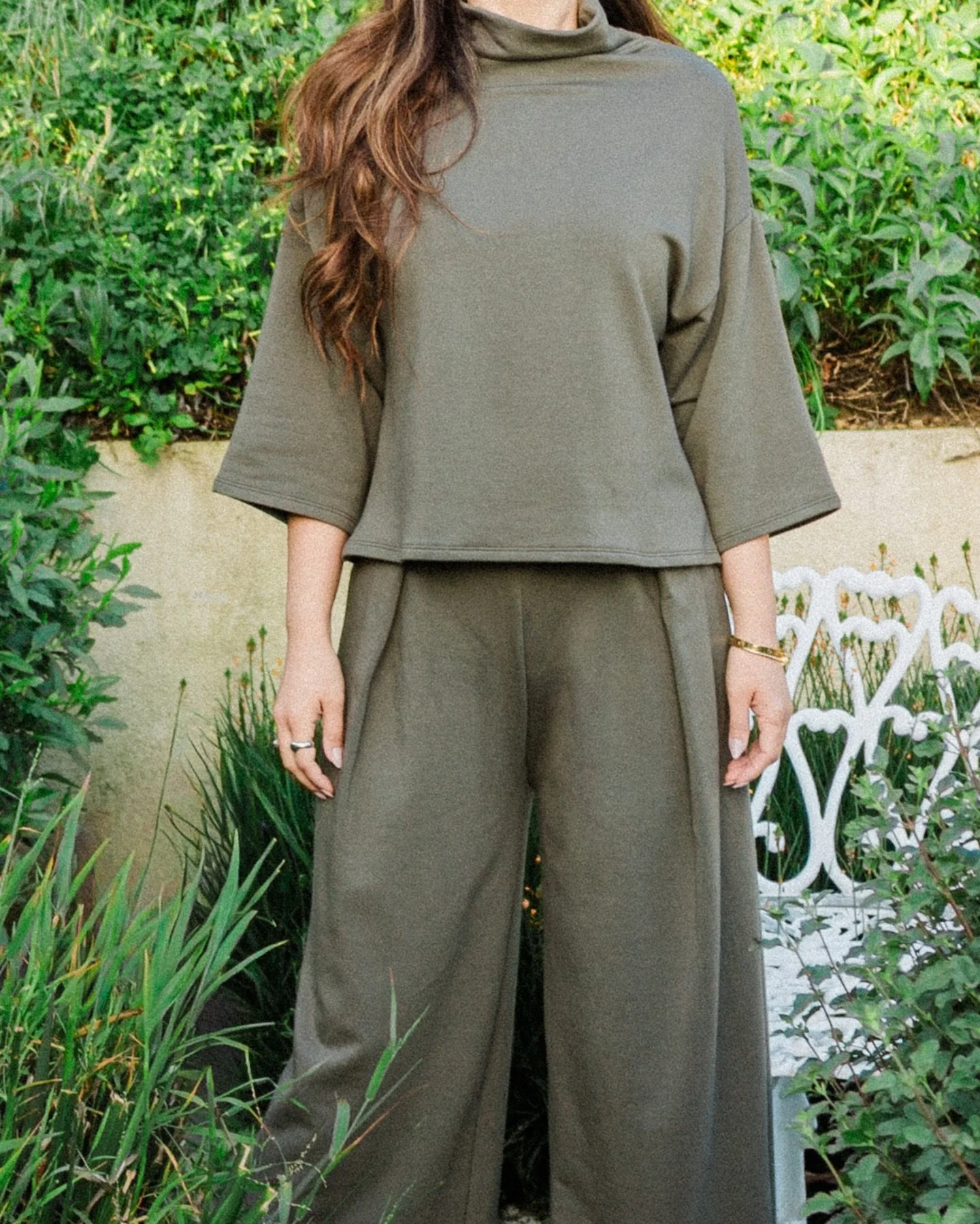 The Bucket Sweater in Olive. 🫒 #corinnecollection