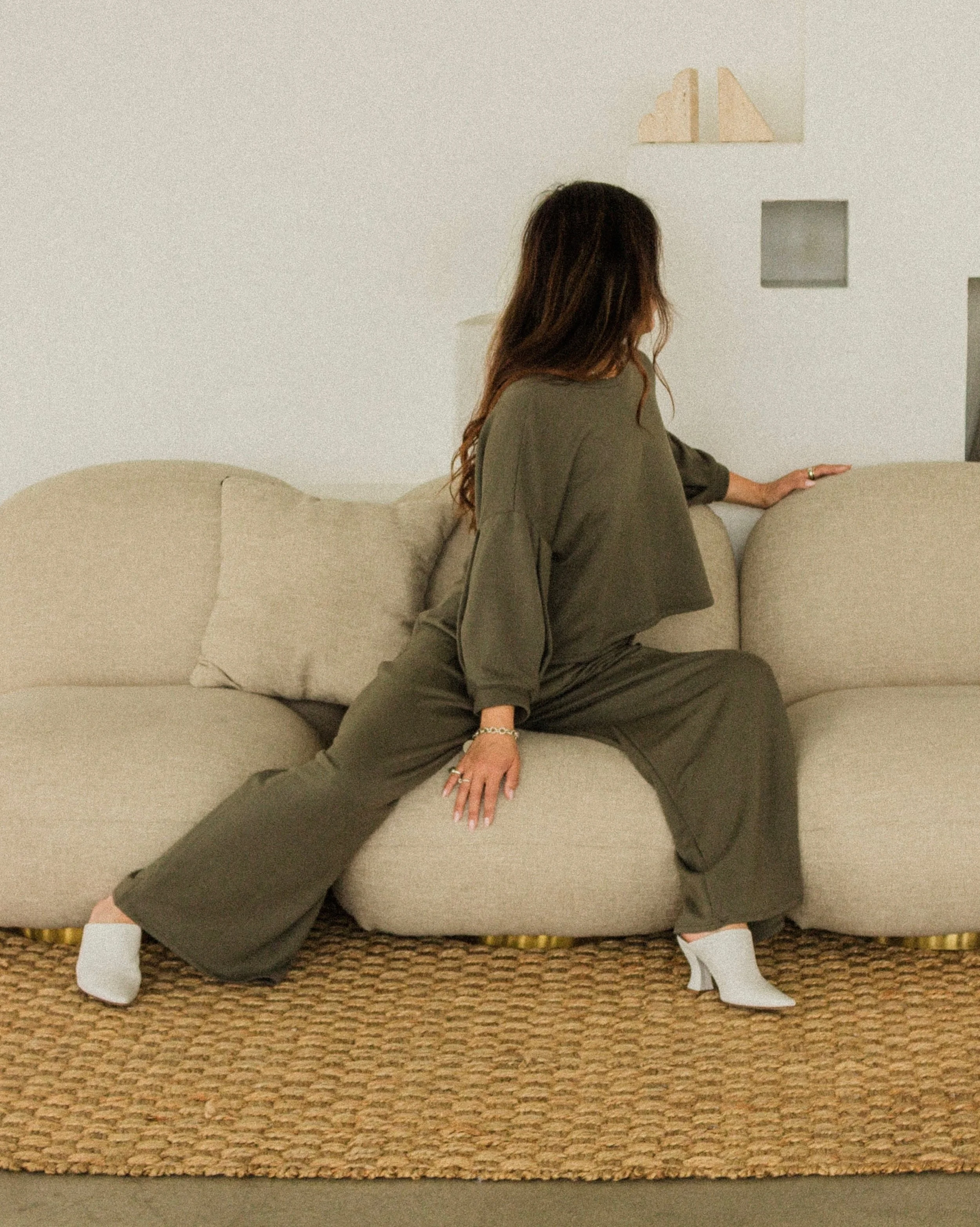 The Millie Top paired with the Jojo Pleat Pant. #corinnecollection