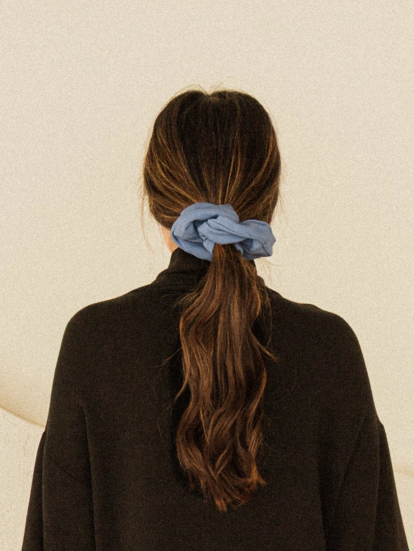 Lana Scrunchie in Azure. #corinnecollection