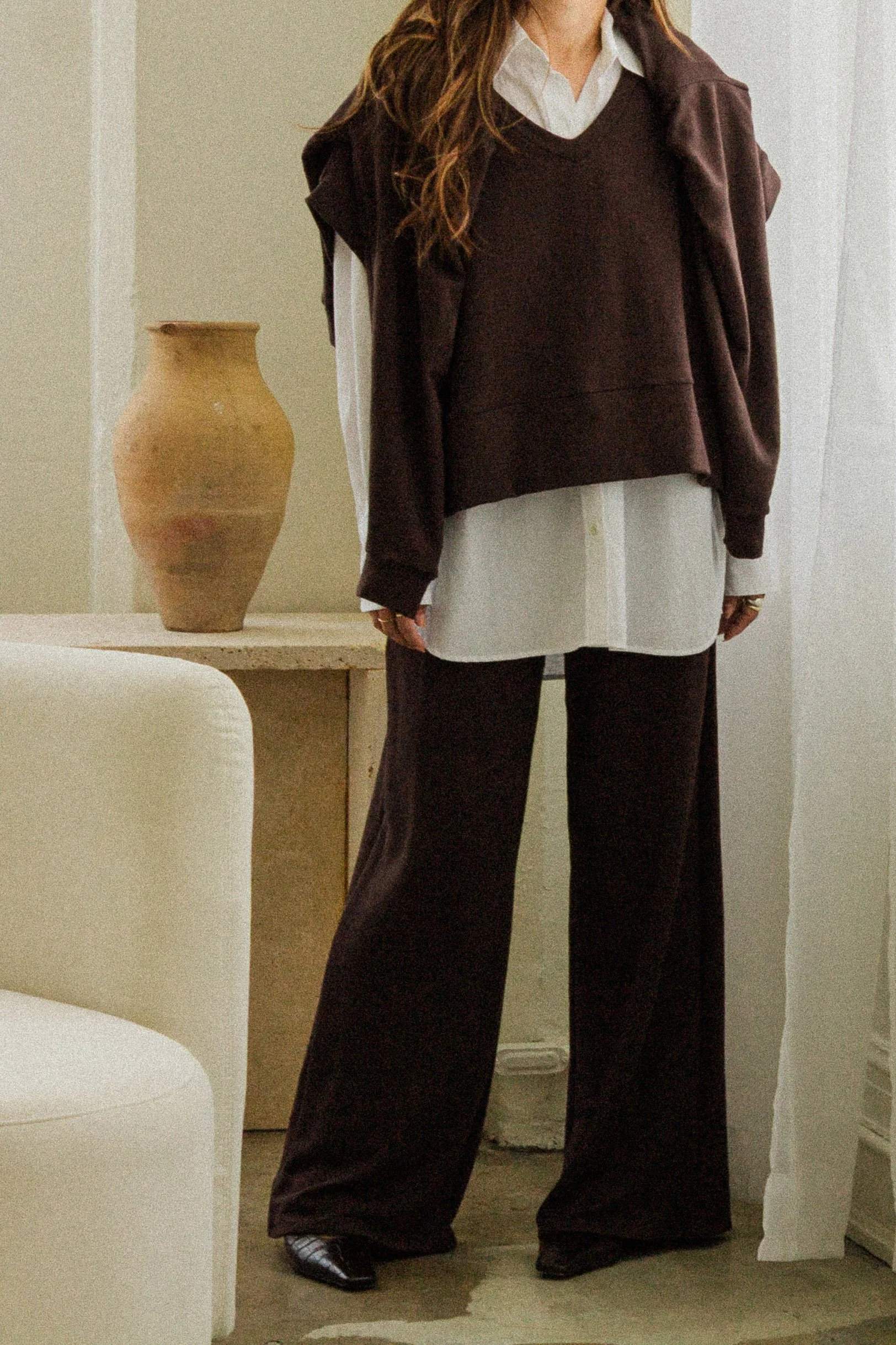PicoSweaterVestAdelynPantBoyfriendSweaterCorinneCollectionWalnut1.jpg