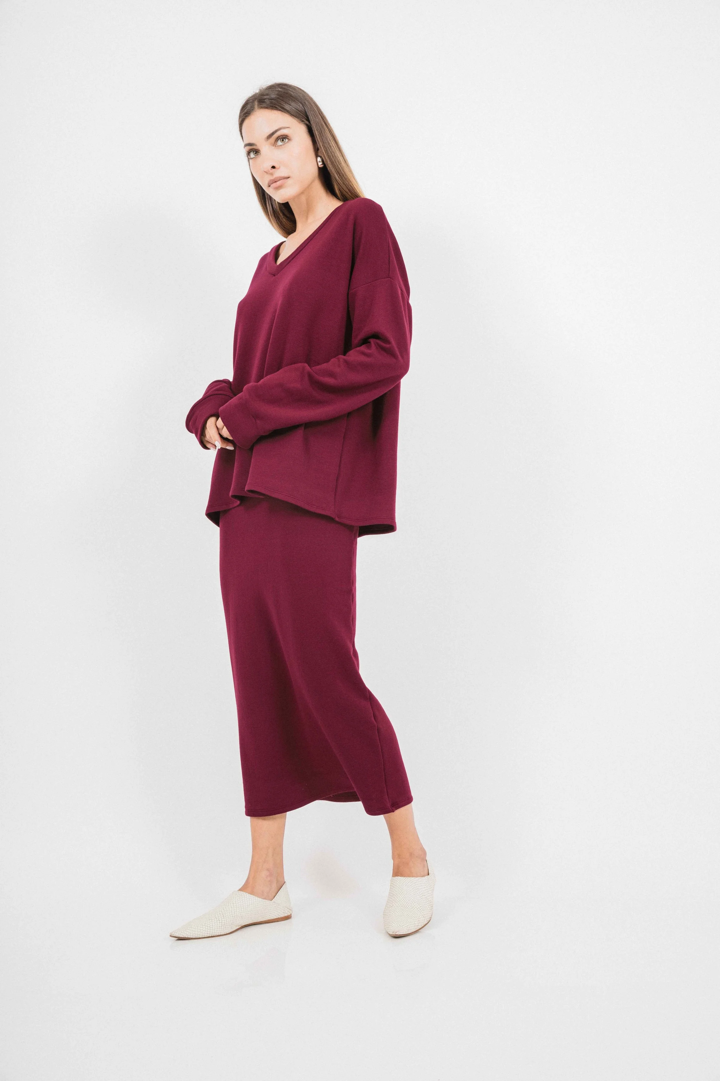 LunaVNeckTunicCorinneCollectionCranberry2.jpg