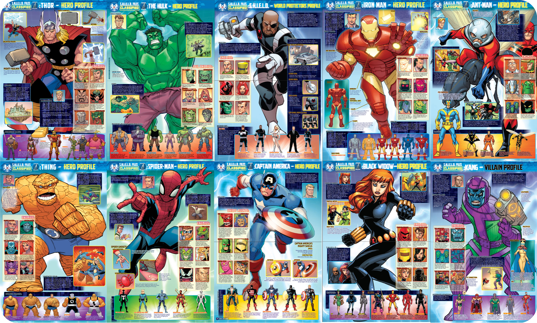 MARVEL SUPER HEROES MAGAZINE PULL-OUT POSTERS
