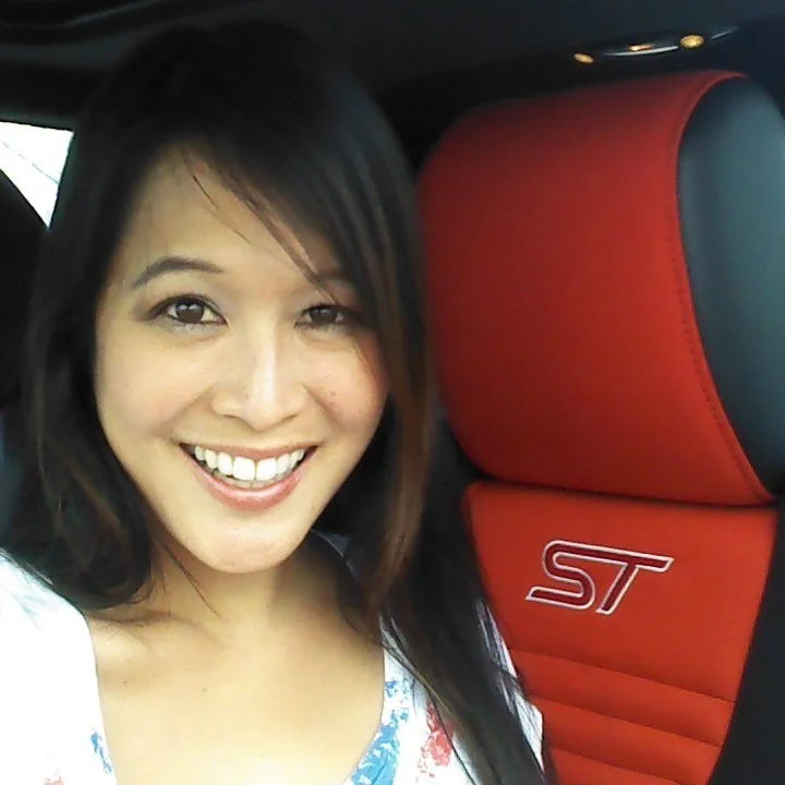 Verena in a Fiesta ST