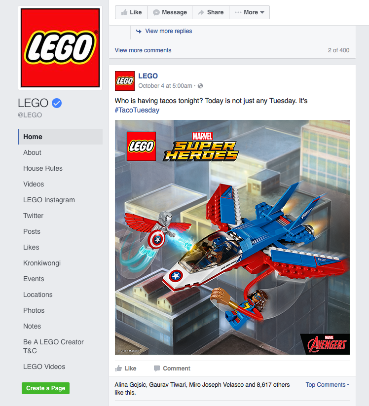 Facebook Page
