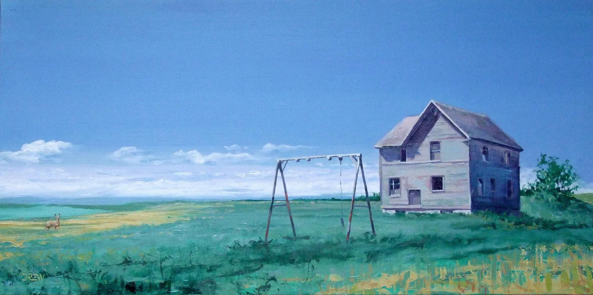 drewkeilback_SchoolsOut_18x36_oilboard.jpg