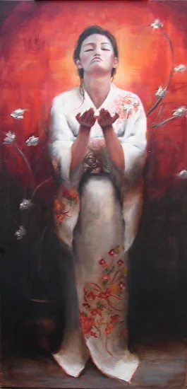 Debra Latham Blessings From Above 36X18 Oil on Canvas $3,500.jpg